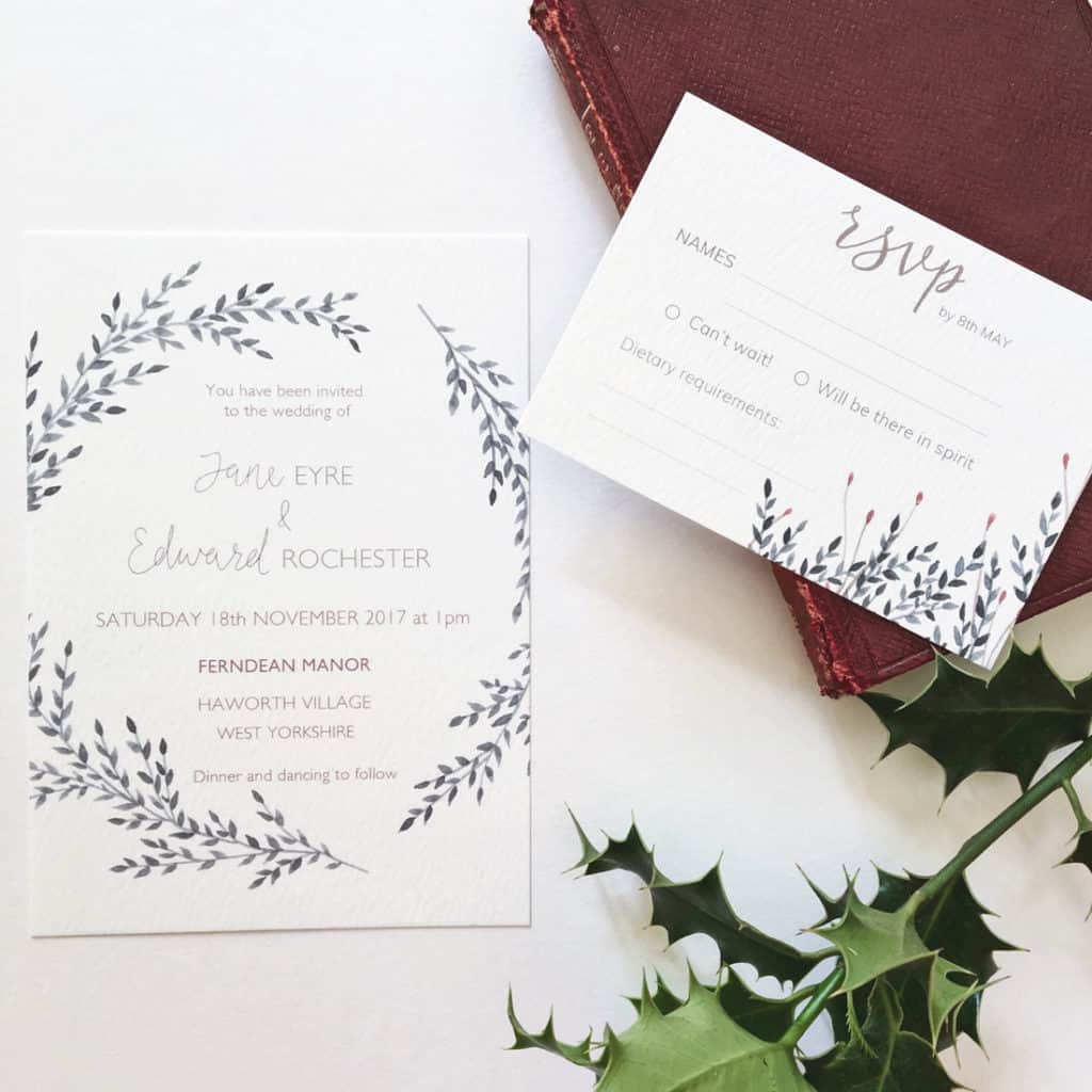 Beautiful Wedding Stationery by Olive and Millicent