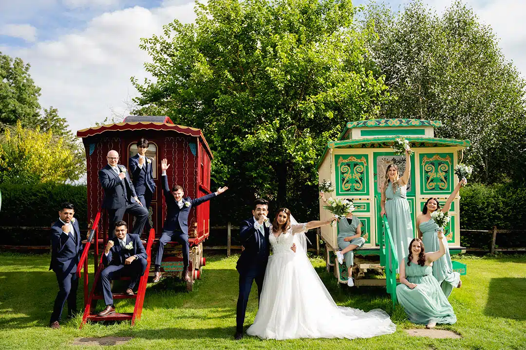 Charming Romany Caravans Cambridge Wedding Venue