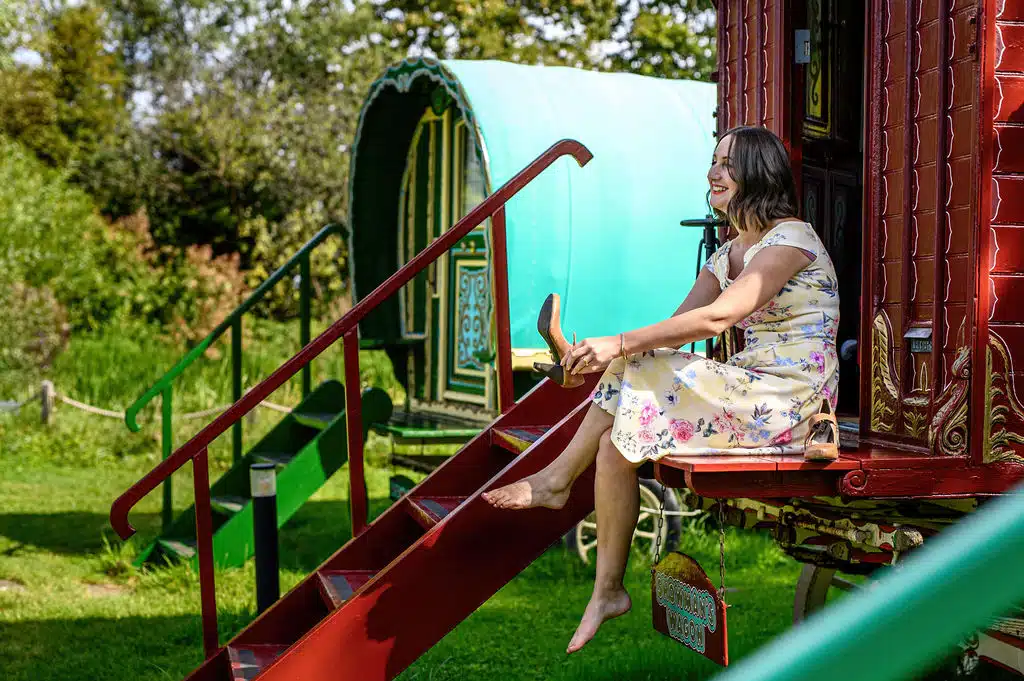 Charming Romany Caravans Cambridge Wedding Venue