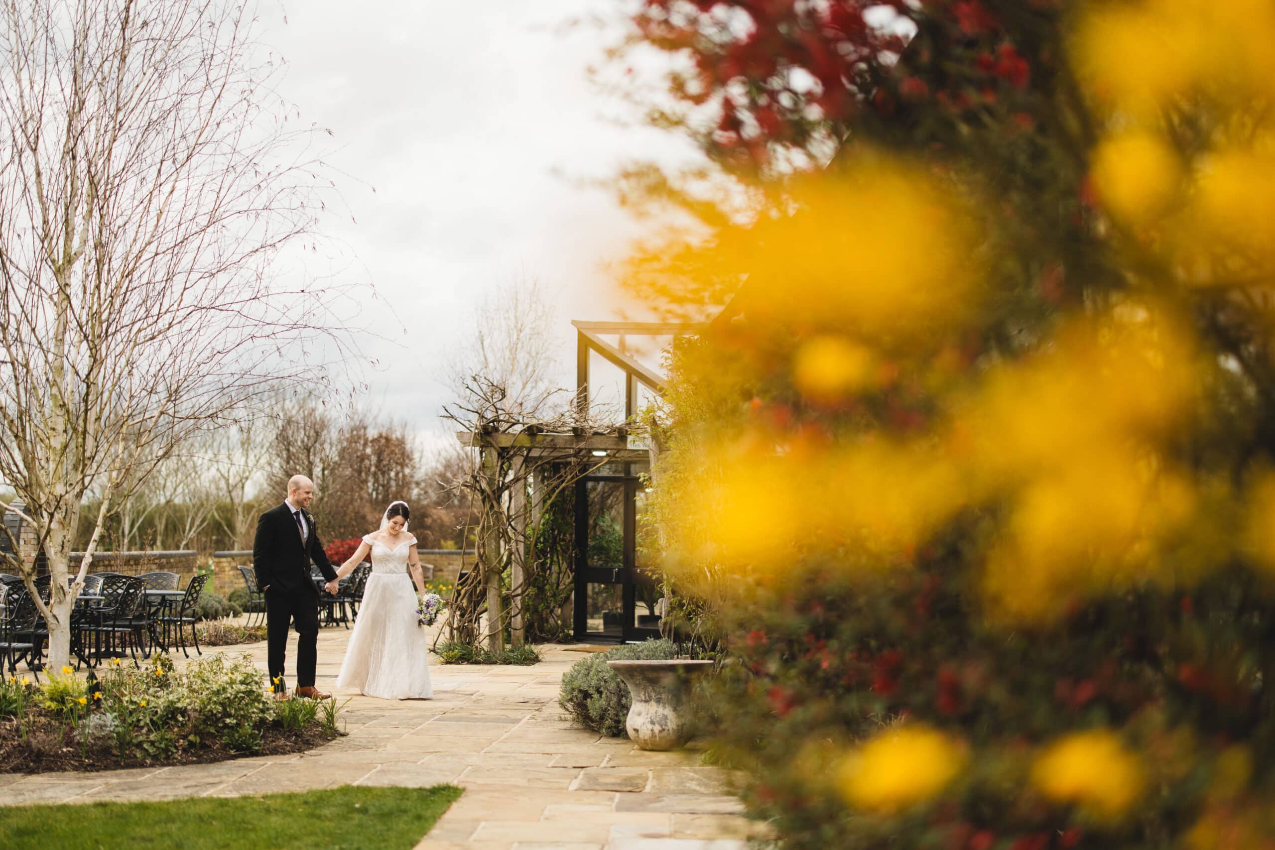 Spring wedding at country house wedding venue