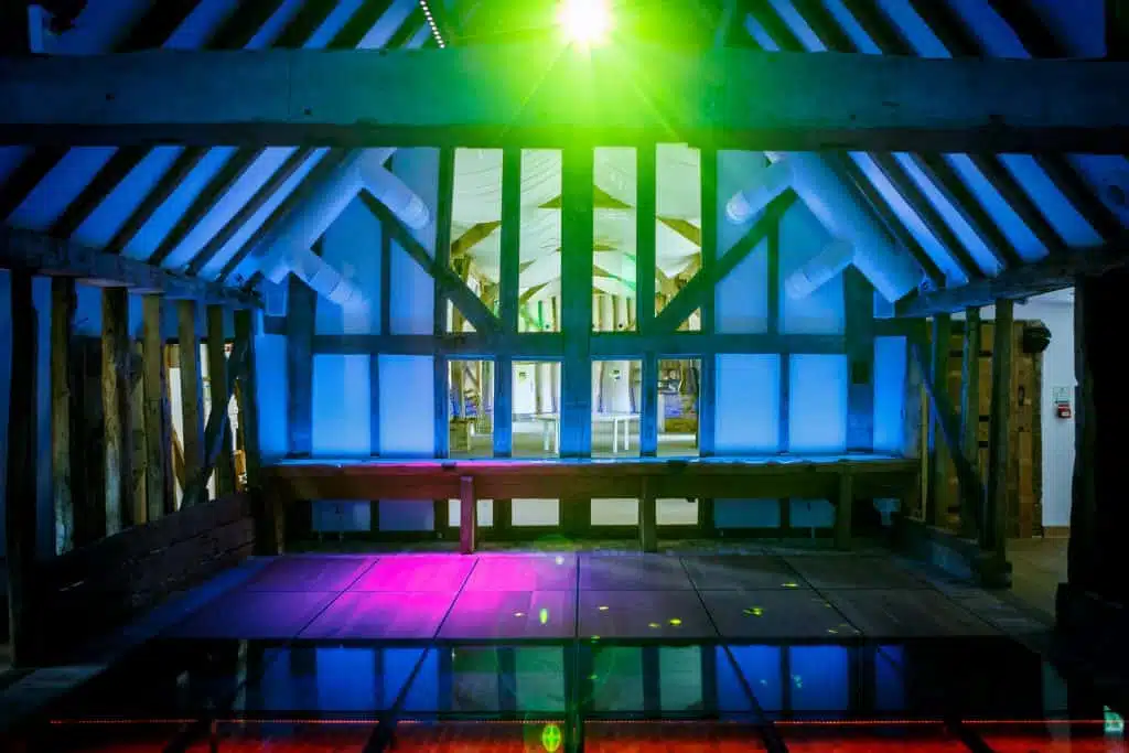 House Barn at Set Farm Ready for Evening Party