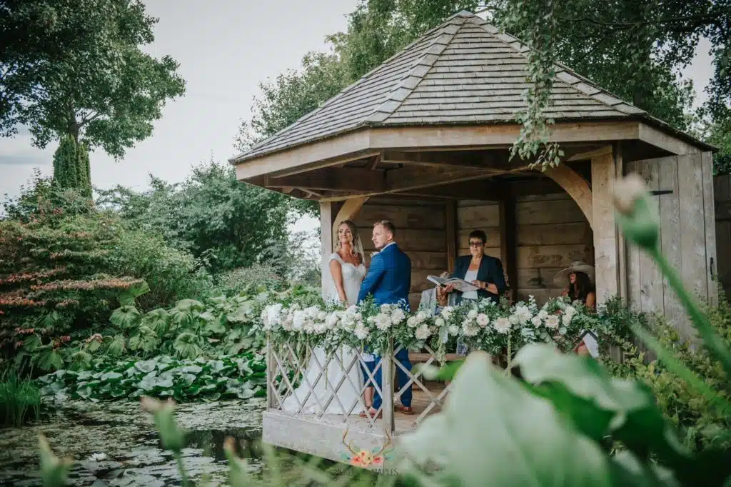 Outdoor Wedding Ceremony Georgia & Broc Murley and Maples Photography