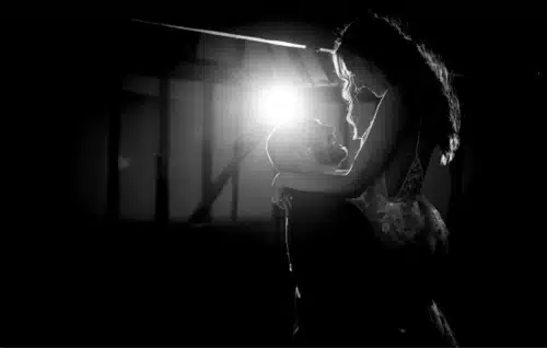 First dance at barn wedding venue