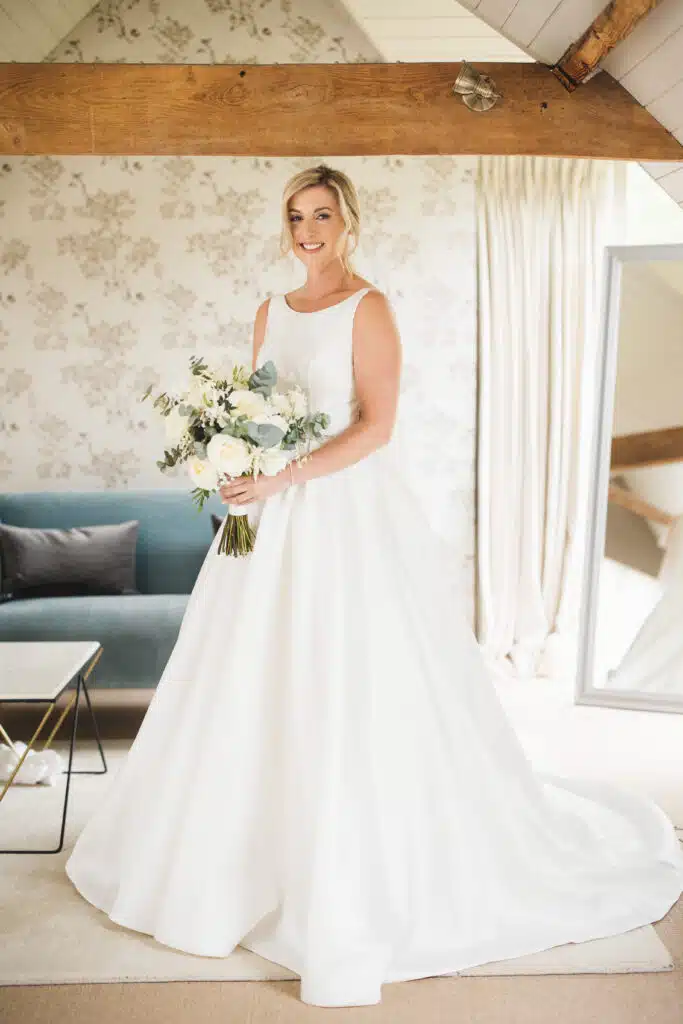 Beautiful Bride in before wedding ceremony