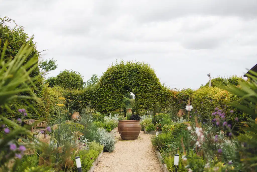 Herb Garden at farm wedding venue 