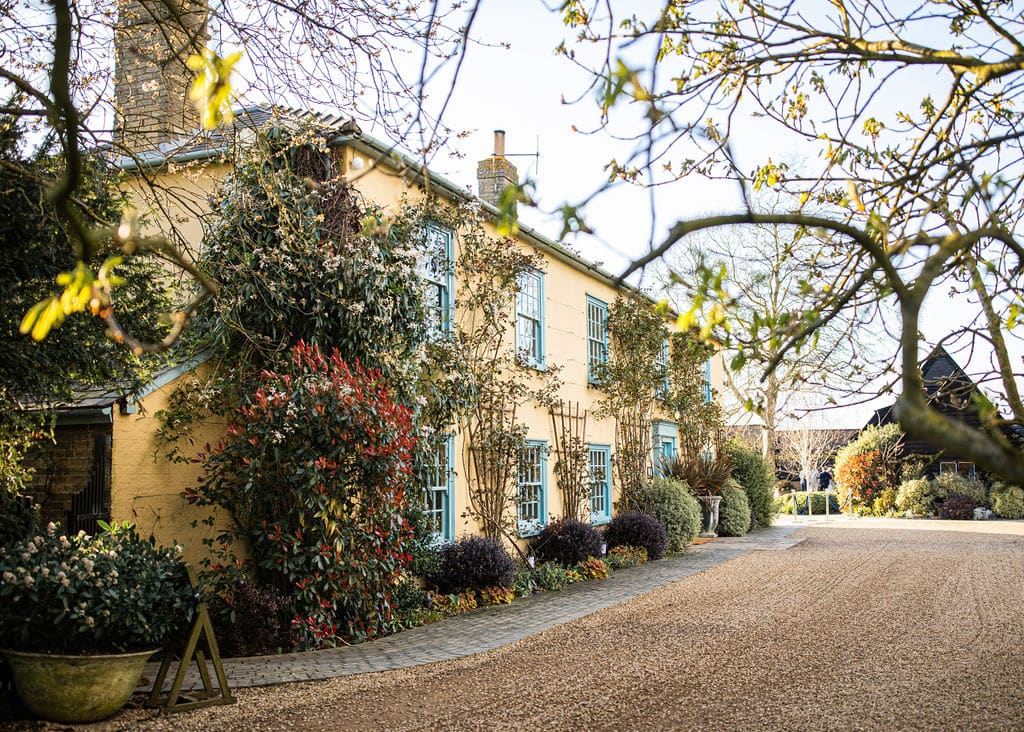 Countryside Farm House at Spring
