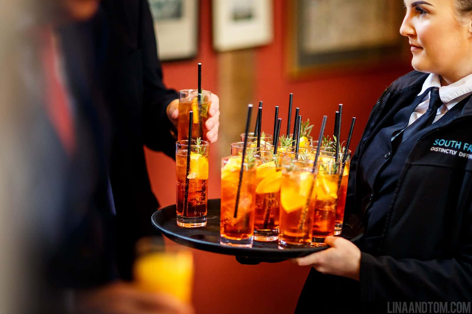 Pimms at Wedding Venue