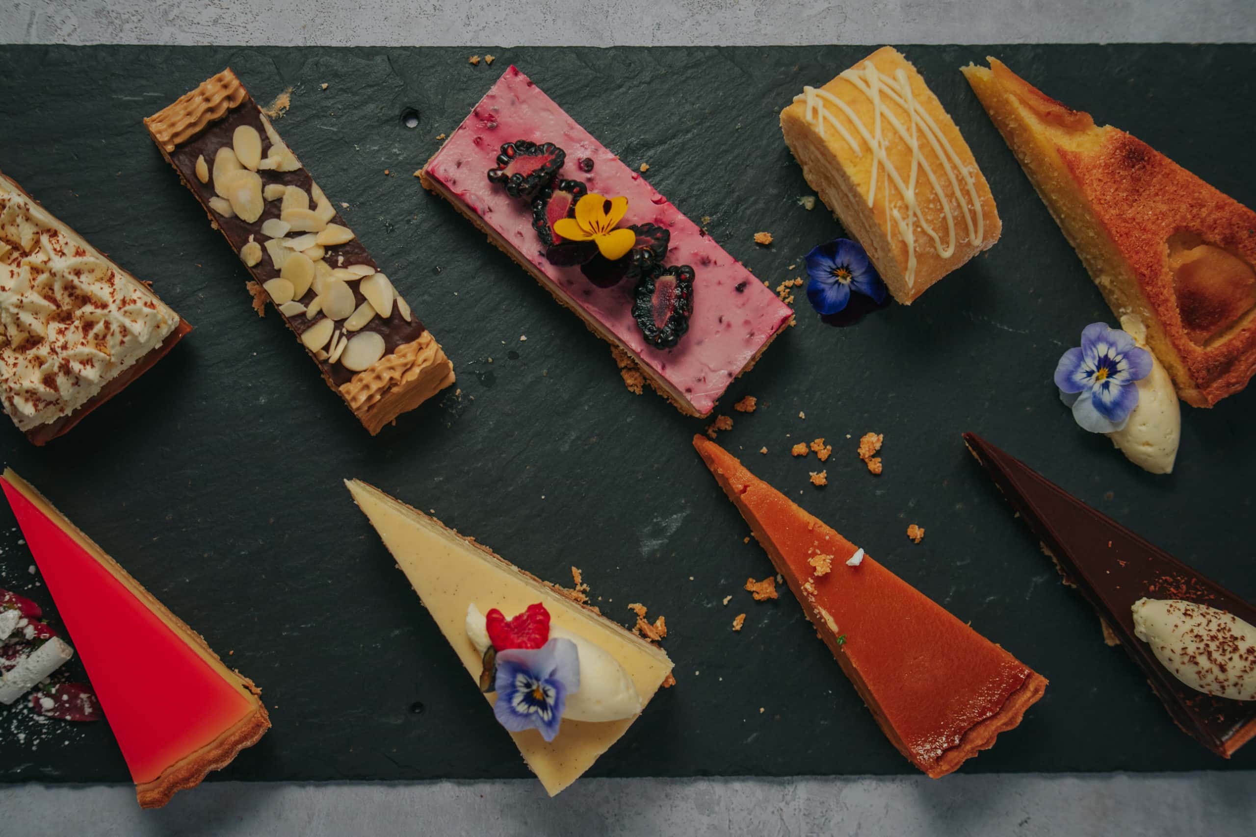 Delicious choice of desserts at South Farm Wedding Venue