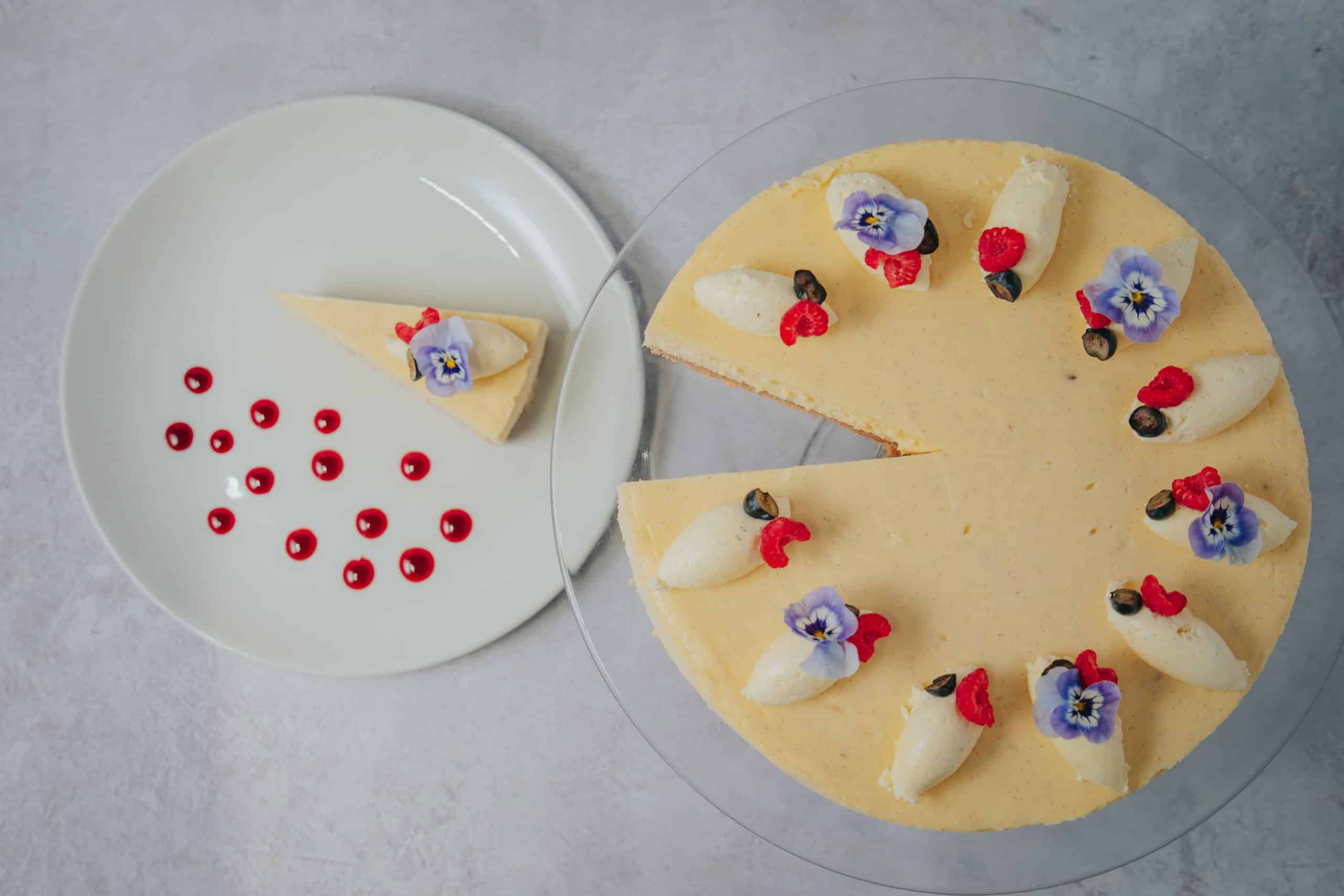 South Farm Wedding Menus Desserts New York Baked Vanilla Cheesecake