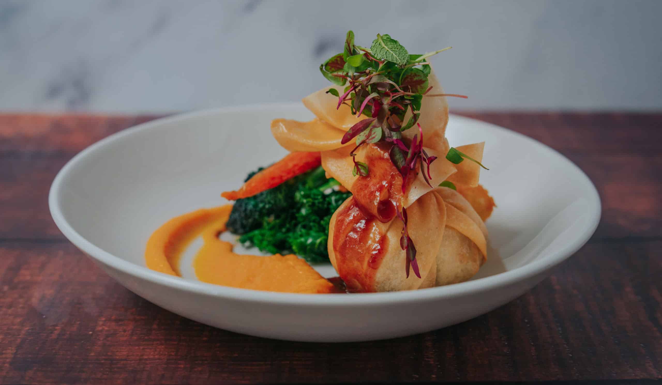 Tofu and lemongrass parcel
