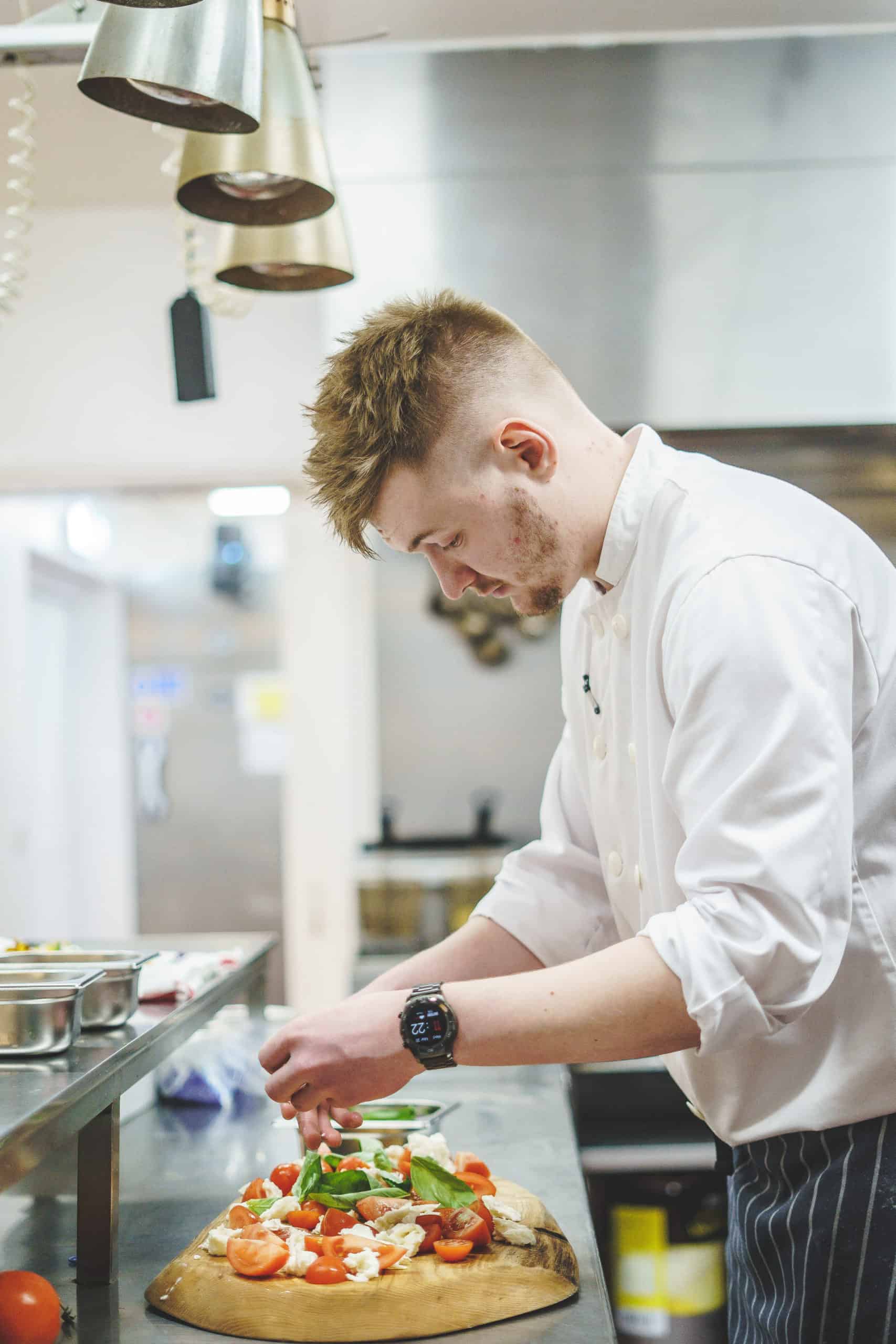 Chef in Prep at South Farm