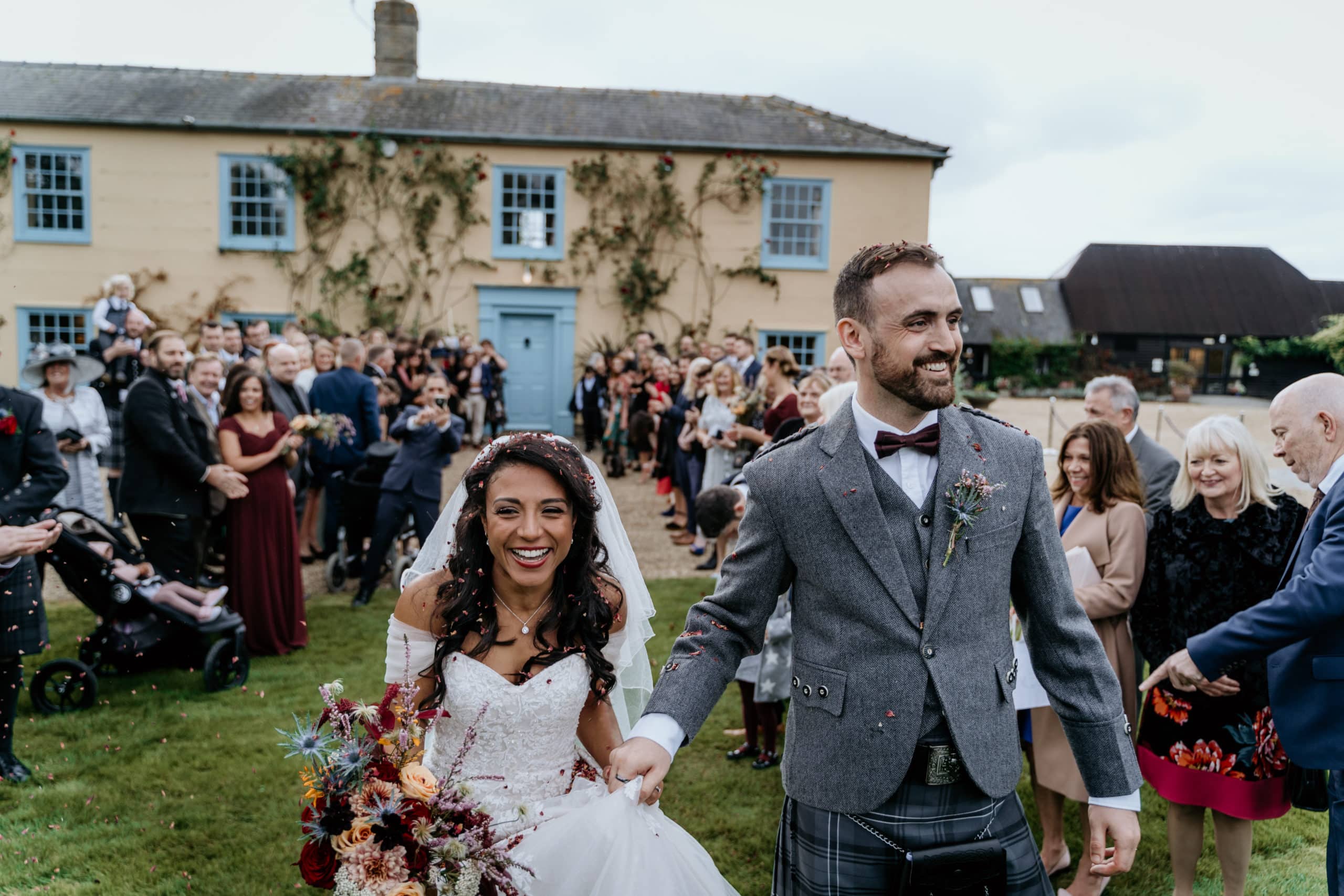 Happy Couple Confetti Photo