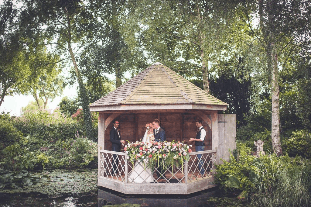 Summer house Garden Wedding Ceremony South Farm