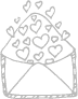 Drawing - Heart envelope