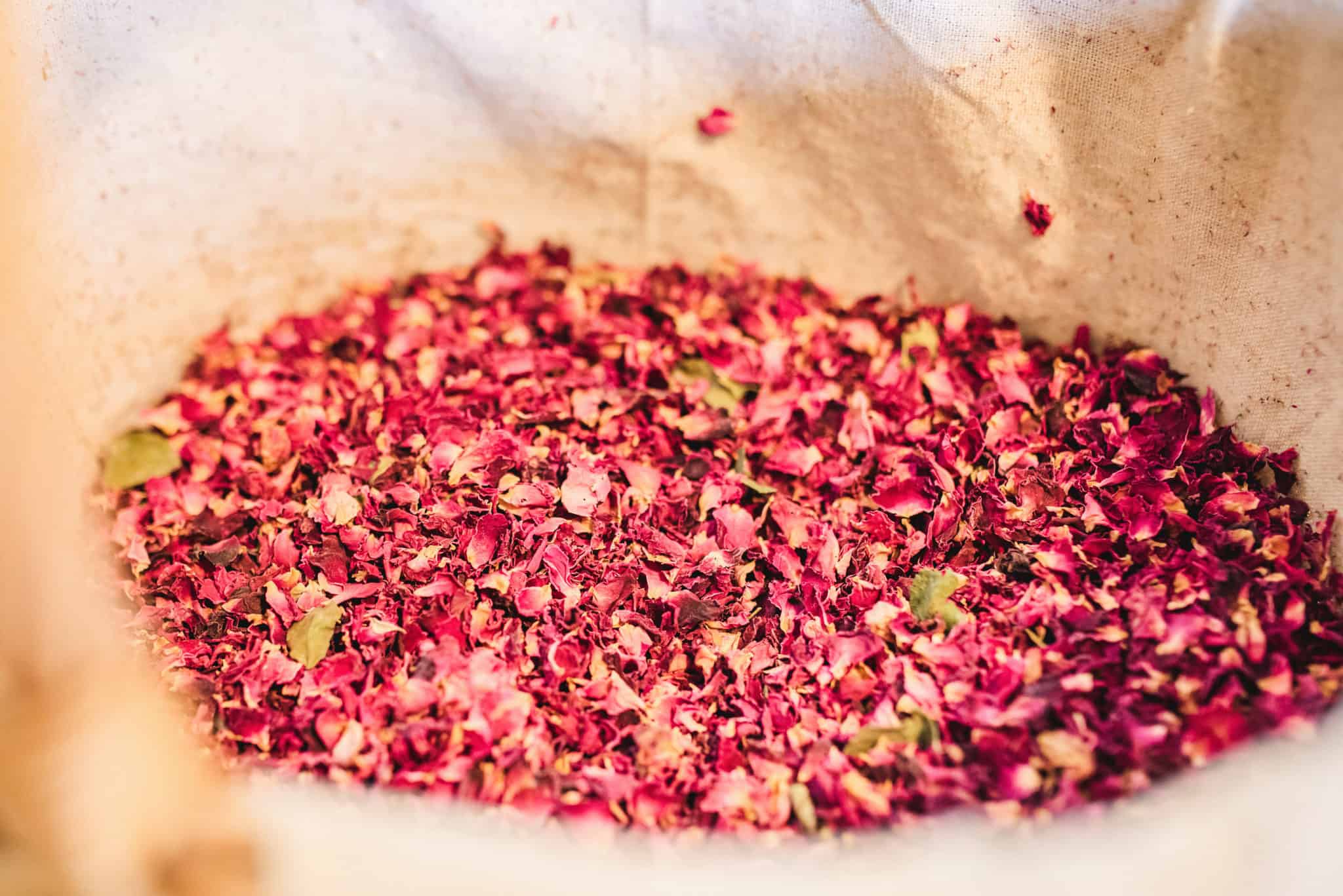 Home made rose petal Confetti - supplied for free
