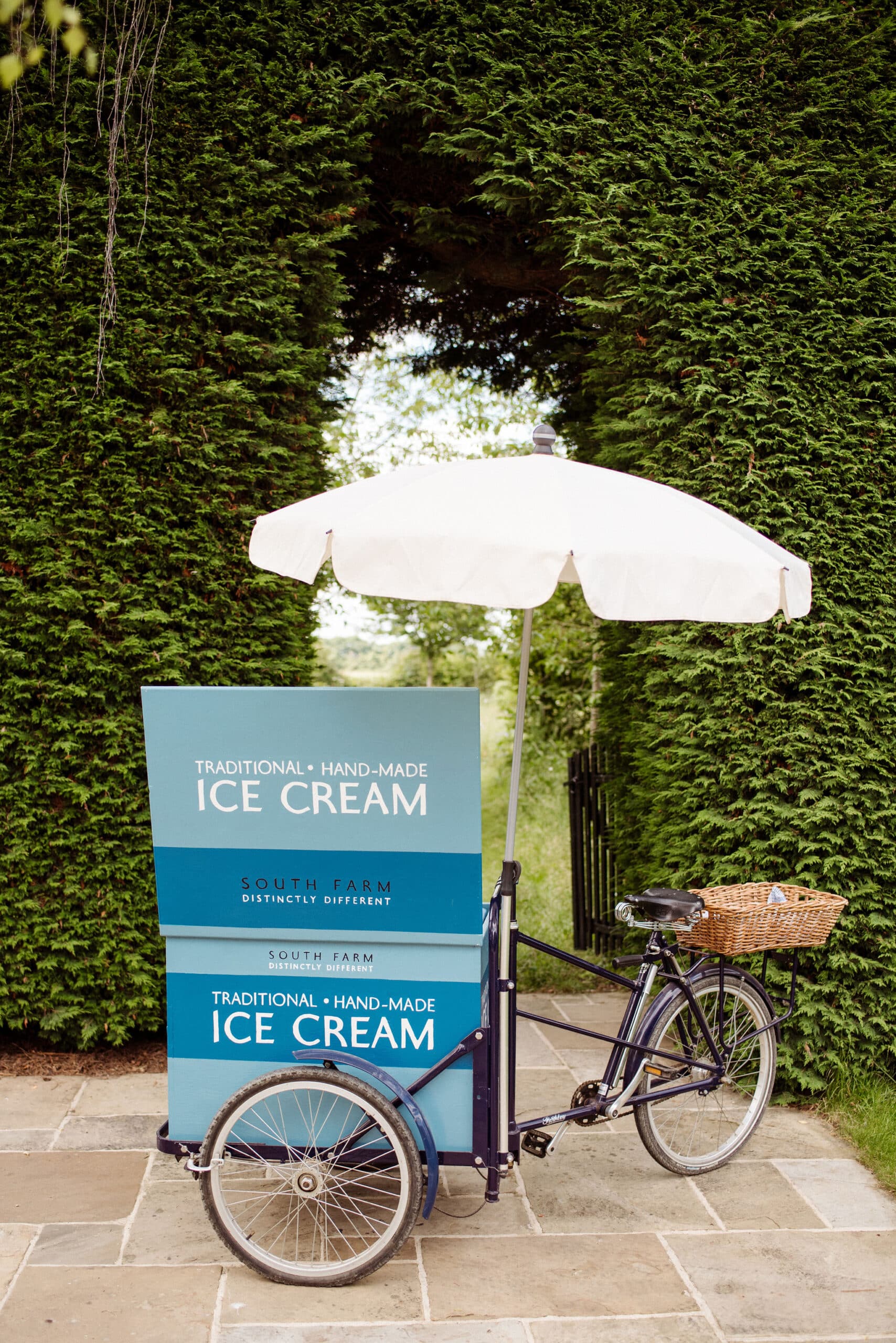 Ice Cream Bike at Countryside wedding venue