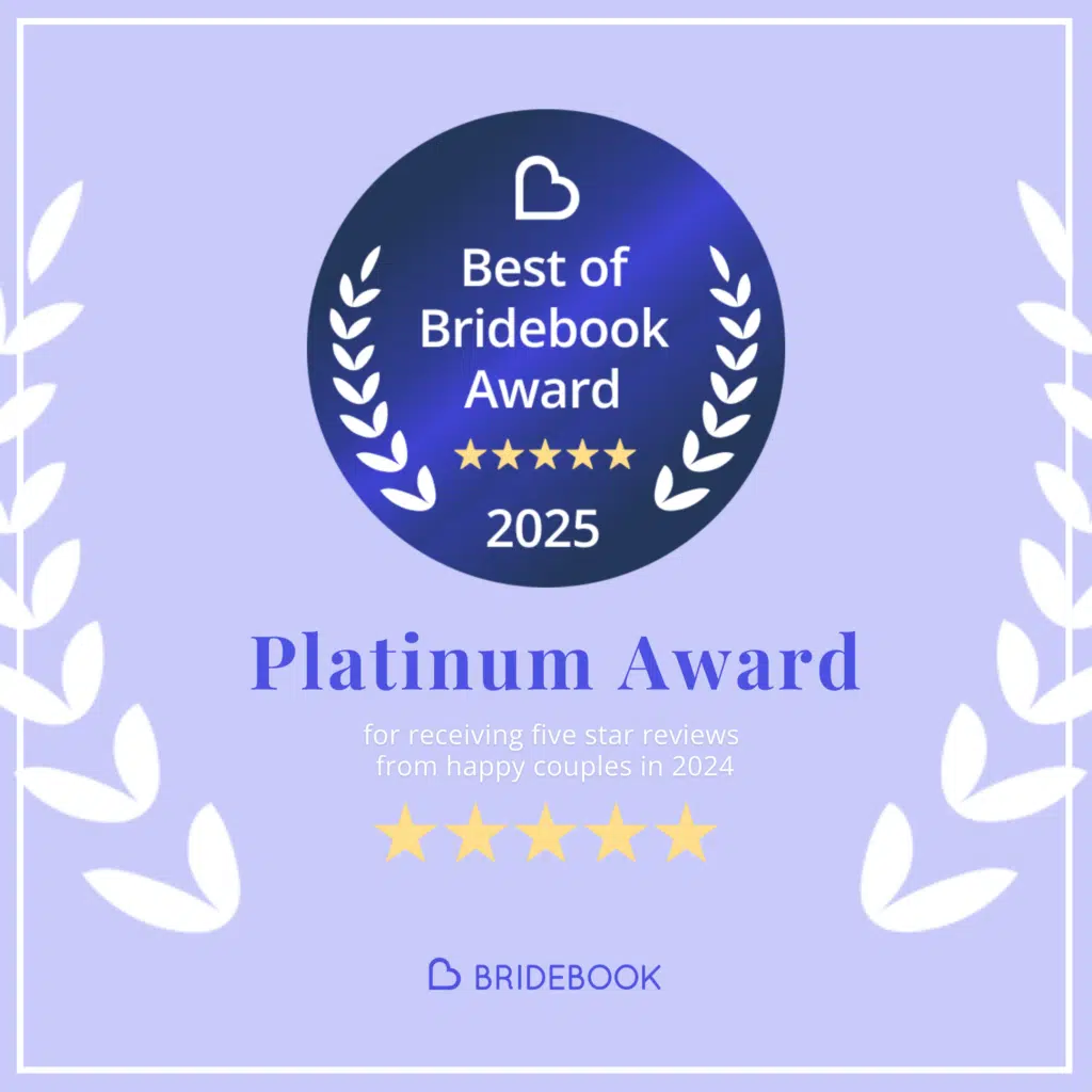 Bridebook Platinum Award