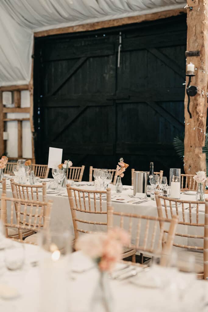 Autumn wedding at South Farm barn style wedding venue in Hertfordshire