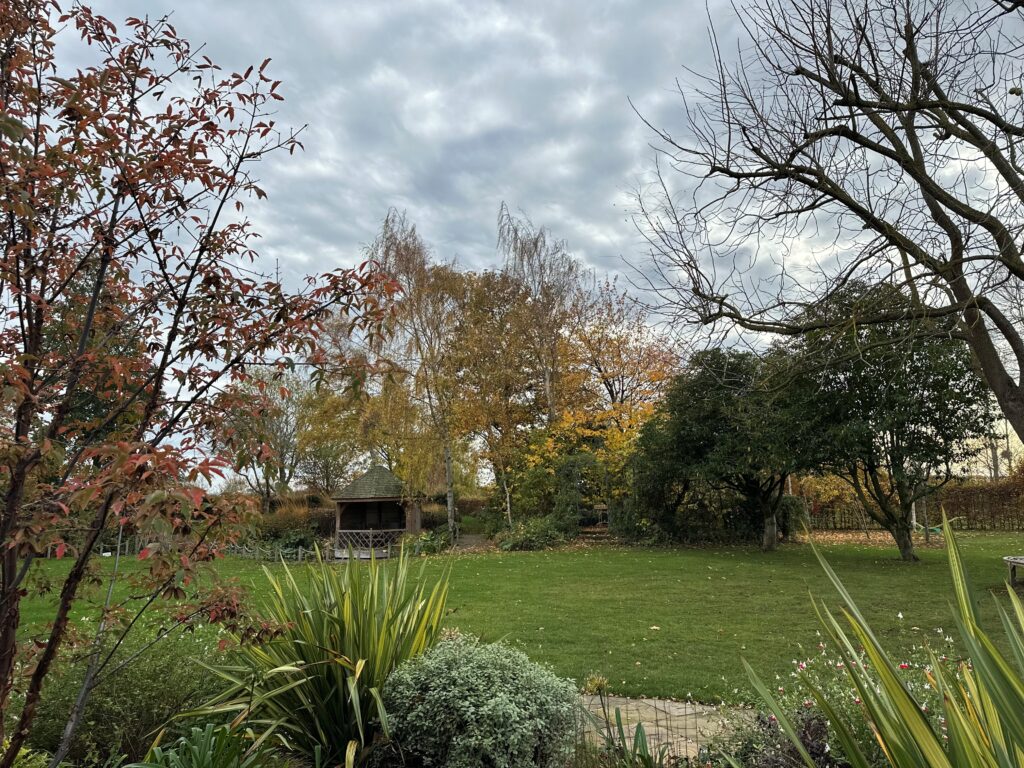 Walk and Talk with Stuart South Farm's garden designer chatting about sustainability at countryside wedding venue in Cambridgeshire