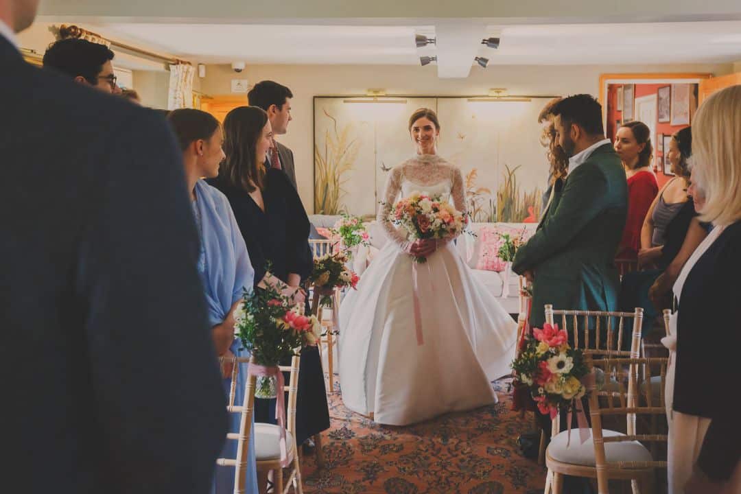 Micro wedding at South Farm in the Old Dairy